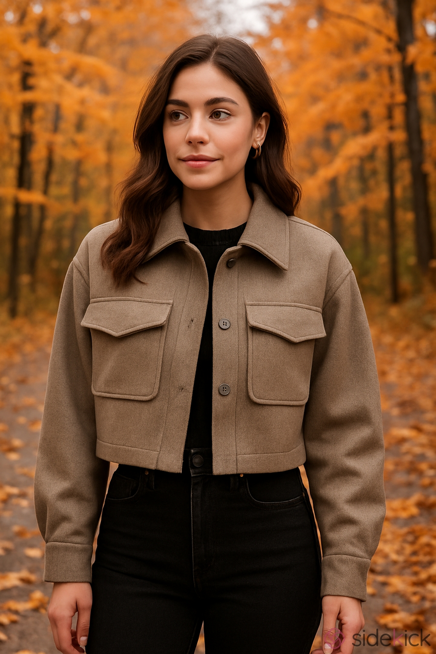 4/$97 Deal! Love Tree Cropped Jacket